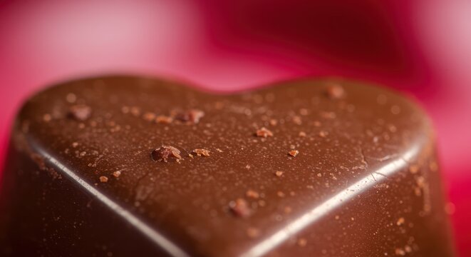 Delicious Heart-Shaped Chocolate Candy A Sweet Treat for Valentine's Day