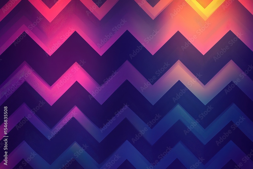 Poster seamless zigzag pattern creates a vibrant atmosphere on a futuristic backdrop, seamless zigzag patte