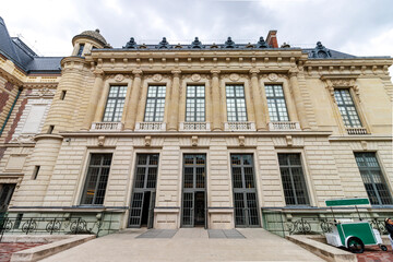 Obraz premium Exterior of the Bibliotheque Nationale de France national Library in Paris, France, Europe