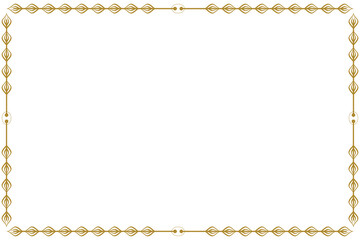 Simple Rectangle Photo and Picture Frame, or Border with Transparent Background