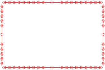 Simple Rectangle Photo and Picture Frame, or Border with Transparent Background