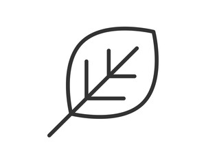 Minimalist leaf icon in bold outline. Represents nature, growth, and simplicity. Great for ecofriendly branding, web design, and environmental projects. Symbolic, fresh, and clean.