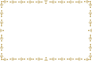Simple Rectangle Photo and Picture Frame, or Border with Transparent Background