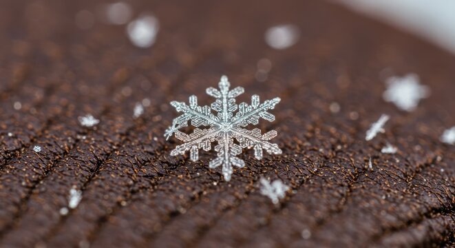Intricate Snowflake Macro Photography A Delicate Winter Wonder