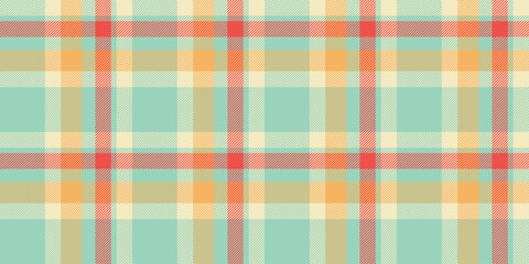 Pastel plaid pattern in teal, orange, and beige.  Perfect for textile designs, website backgrounds, or scrapbooking.  This cheerful, summery texture evokes feelings of warmth and comfort.