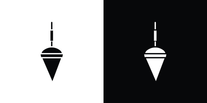 Plumb bob icon of a flat style vector