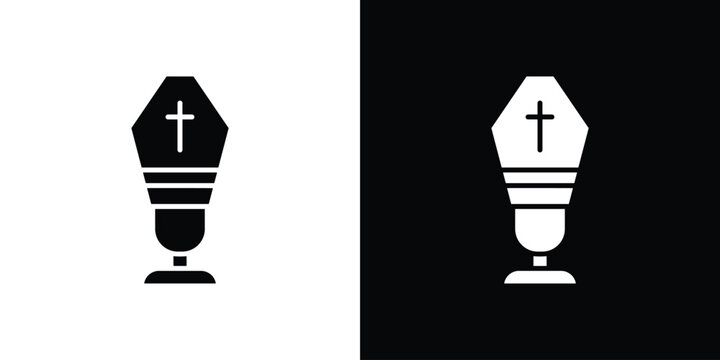 Pope icon of a flat style vector