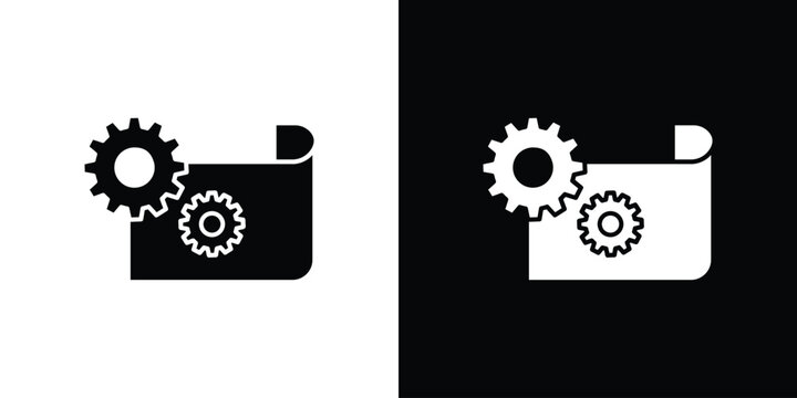 Prototyping icon of a flat style vector