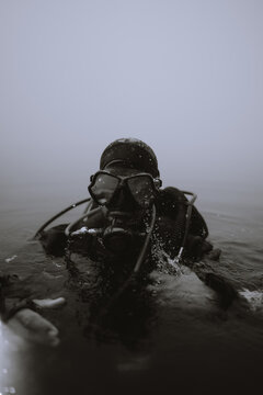 Diver portrait