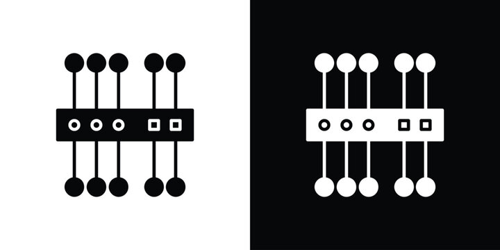 Proxy server icon of a flat style vector