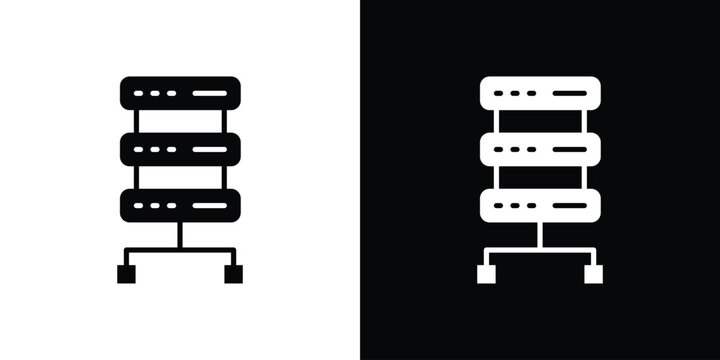 Proxy server icon of a flat style vector