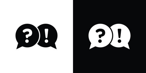 Fototapeta premium QNA icon of a flat style vector