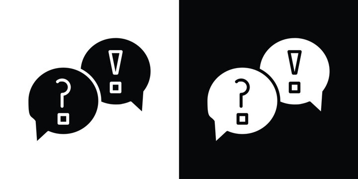 QNA icon of a flat style vector