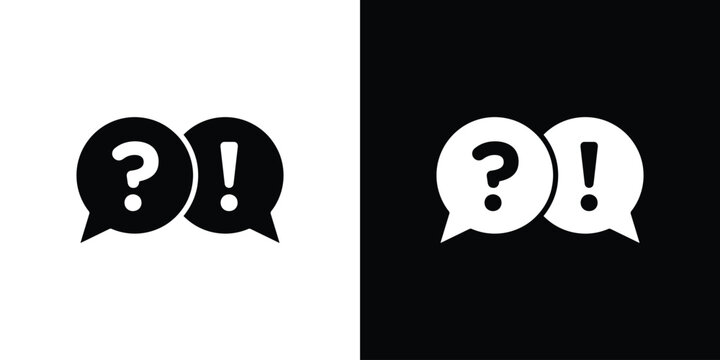 QNA icon of a flat style vector