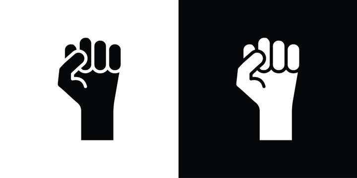 Rebellion icon of a flat style vector