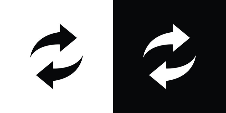 Replace icon of a flat style vector