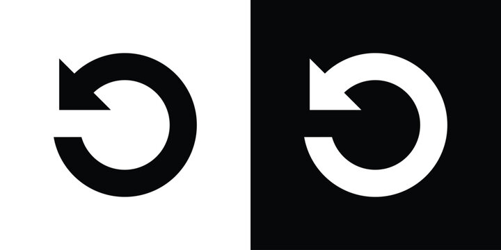 Repeat icon of a flat style vector
