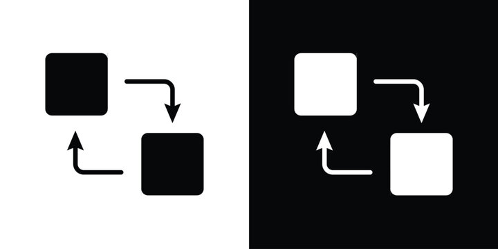 Replacement icon of a flat style vector