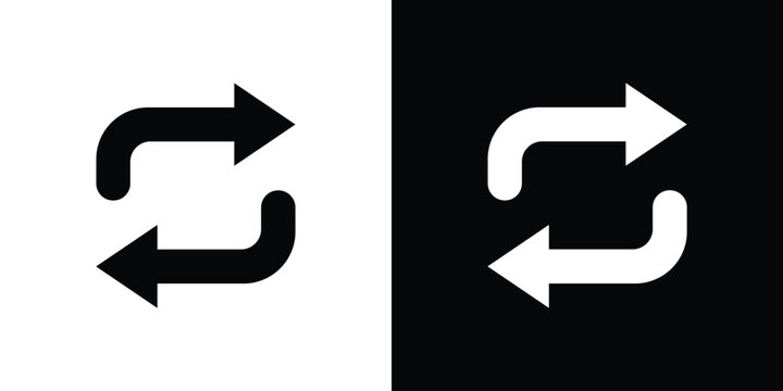 Replace icon of a flat style vector