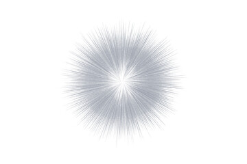 Fototapeta premium Abstract artistic burst radial design on black background suggesting energy or cosmic event