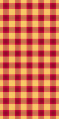 Vibrant red and gold gingham pattern.  Perfect for autumnal designs, rustic backgrounds, or cheerful textiles.