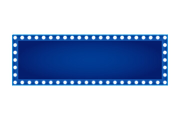 Abstract blue frame design with decorative holes and black background for creative projects