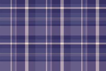 Retro texture seamless textile, 20s tartan background plaid. Worn pattern vector fabric check in indigo and pastel colors.