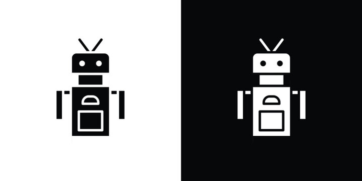 Robo icon of a flat style vector
