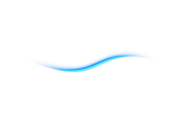 Abstract blue wave on black background illustrating dynamic movement and elegance