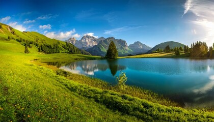 Obraz premium landscape with lake