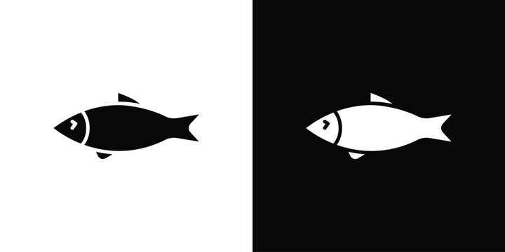 Sardine icon of a flat style vector