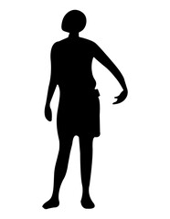 silhouette of a woman