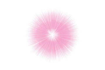 Abstract pink radial burst illustration against a deep black background with textured appearance