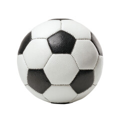 Classic Black and White Soccer Ball Close-up Studio Shot High Resolution Image