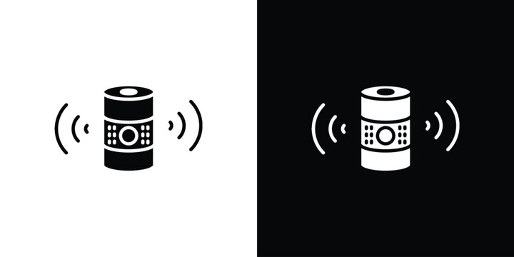 Smart speaker icon of a flat style vector