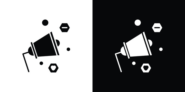 Social campaign icon of a flat style vector