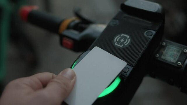 Person Accessing a Digital System with RFID Card Authentication