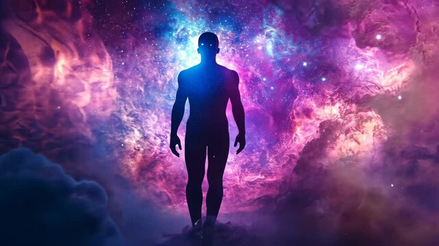 Celestial Entity Surrounded by Nebula and Light