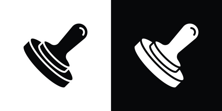 Stamp icon of a flat style vector