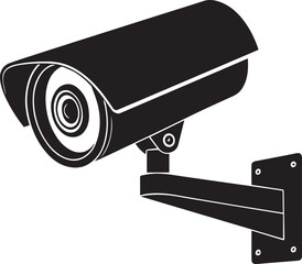 Security camera isolated on white background for surveillance and safety system, cc tv camera, cc tv vector, for free