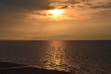 sunset on the beach Indiana Dunes