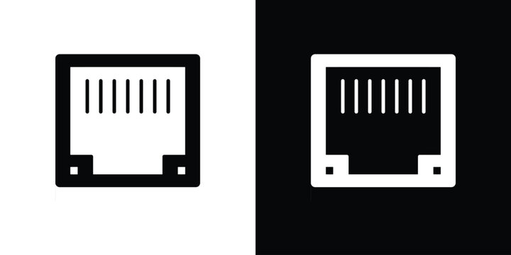 TCP icon of a flat style vector