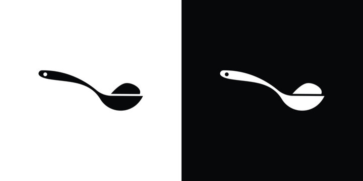Teaspoon icon of a flat style vector