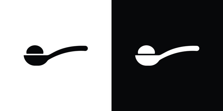 Teaspoon icon of a flat style vector