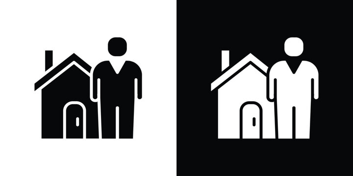 Tenant icon of a flat style vector