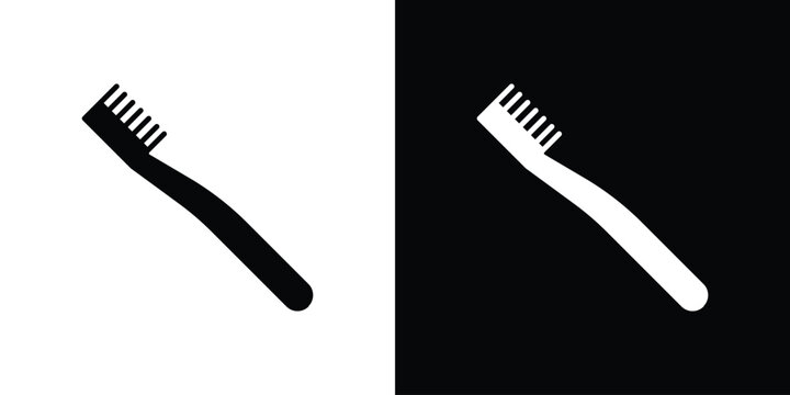 Toothbrush icon of a flat style vector
