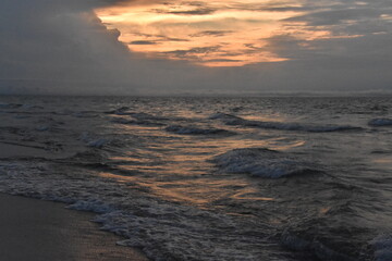 sunset on the beach Indiana Dunes