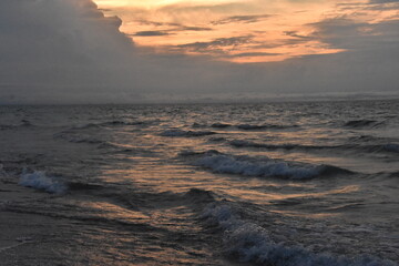 sunset on the beach Indiana Dunes
