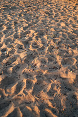 Sandy beach, sand, golden hour, yellow, orange