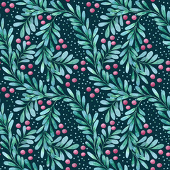 Vintage Watercolor botanical floral seamless pattern. Elegant design for textiles, wallpaper, and classic home decor. Bring timeless beauty to any interior with this detailed print.